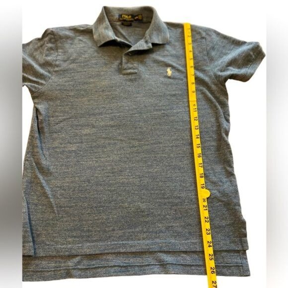 Polo Ralph Lauren short sleeve collared polo shirt with logo blue size Medium - Picture 8 of 9